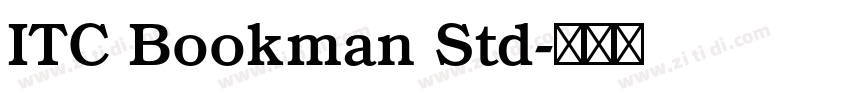 ITC Bookman Std字体转换